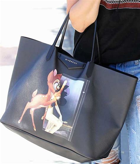 givenchy black coated canvas bambi podium antigona tote|Givenchy Neiman Marcus Women Accessories.